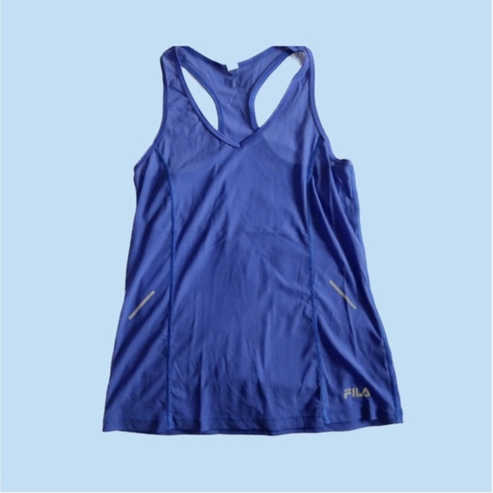 FILA ● Purple Blue Lightweight Sheer Tank Top ● Size Medium